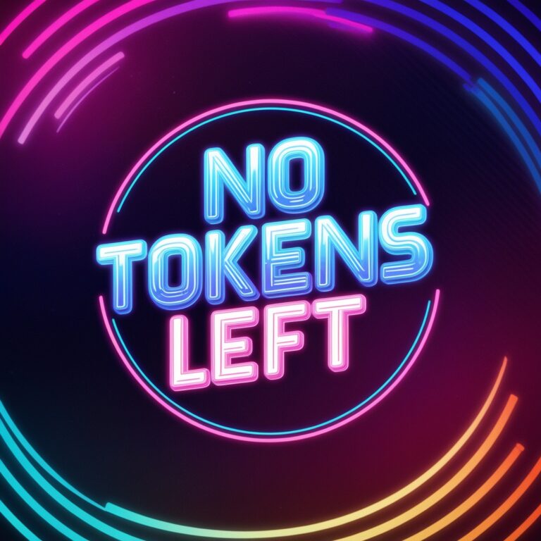 NO TOKENS LEFT 3
